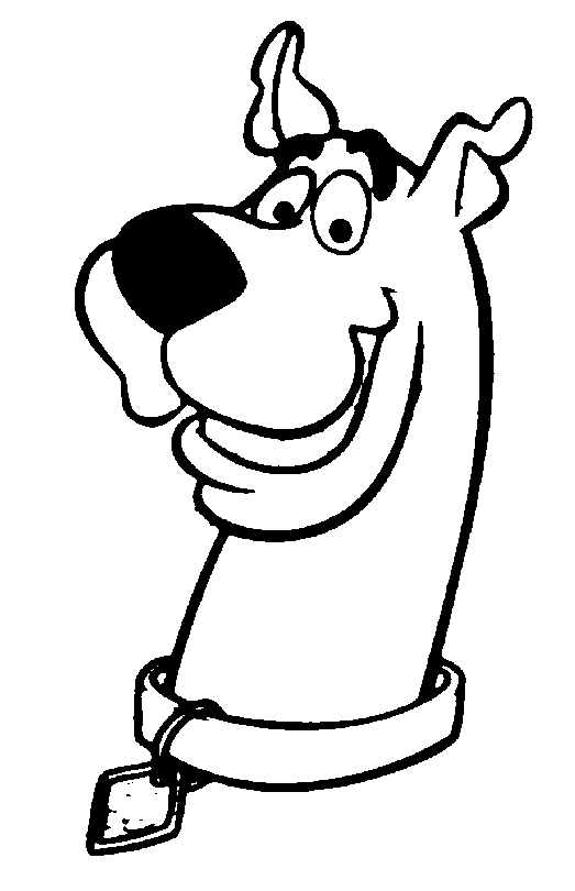 Plansa de colorat cu Scooby Doo 17 9